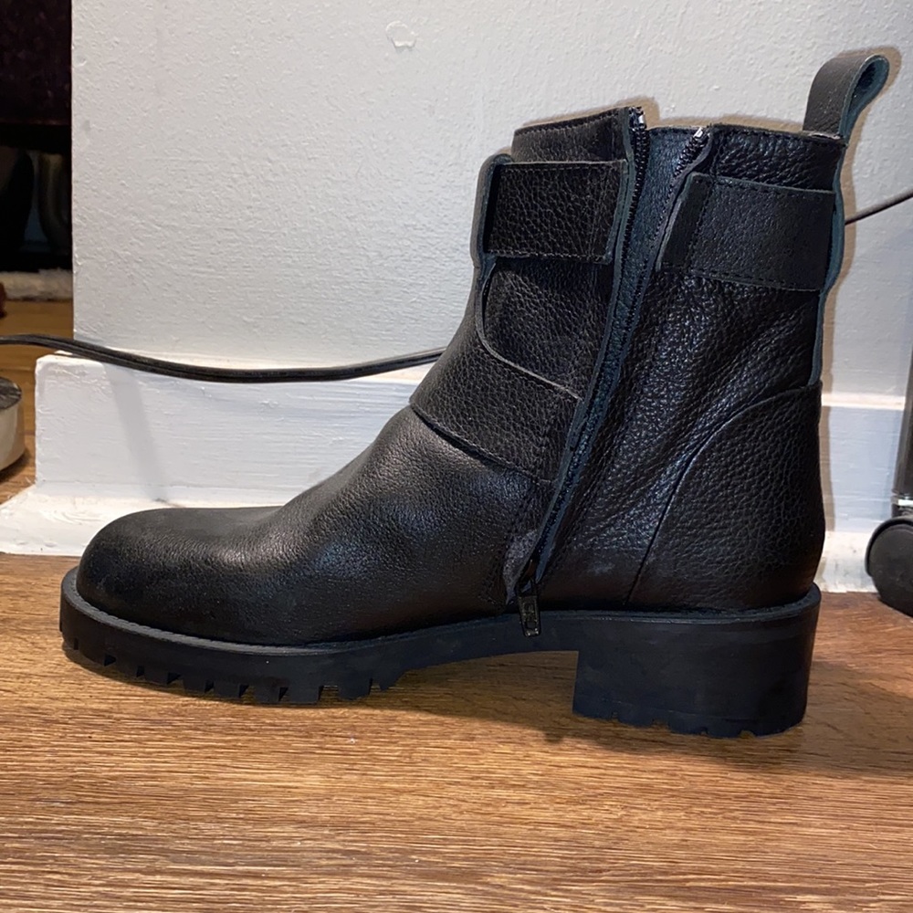 ZARA basic collection combat boots w zippers size 39 - never worn outside - Picture 6 of 14